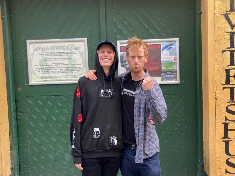 Foto af Sigurd og Troels fra Cafe Tusindfryd