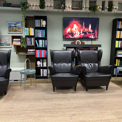 Foto af læsekrog på Hovedbiblioteket